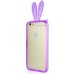 Rabbit TPU Bumper Case with Strap for iPhone 6 4.7 inch - Purple