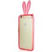 Rabbit TPU Bumper Case with Strap for iPhone 6 4.7 inch - Red