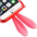 Rabbit TPU Bumper Case with Strap for iPhone 6 4.7 inch - Red