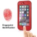 Redpepper Water/Dirt/Shock Proof Waterproof Finger Function ID Touch Back Cover Case with Stand for iPhone 6 Plus iPhone 6s Plus - Red