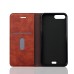 Retro Crazy Horse Leather Case Cover with Card Slot for iPhone 7 Plus - Wine red