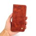 Retro Crazy Horse Leather Case Cover with Card Slot for iPhone 7 Plus - Wine red