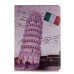 Retro Scenery Spot Design Sleep / Wake Dormancy Function Stand Leather Case with Card Slot for iPad Air 2 ( iPad 6 ) - Leaning Tower of Pisa