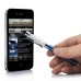 Rhinestone Inlaid Style Stylus Pen With Ball Pen For iPhone iPod iPad - Blue