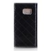 Rhinestone Magnetic Snap PU Leather Chain Handbag Folio Case With Card Slots for Samsung Galaxy S7 G930-Black