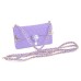 Rhinestone Magnetic Snap PU Leather Folio Case With Card Slots And Straps For iPhone 6 4.7 inch - Light Purple