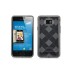 Rhombic TPU Case Cover For Samsung Galaxy S2 i9100 - Translucent Black