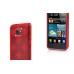 Rhombic TPU Case Cover For Samsung Galaxy S2 i9100 - Translucent Red