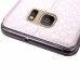 Rhombus Design Window View Flip Stand Leather Wallet Case for Samsung Galaxy S7 G930 - White