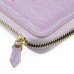 Rhombus Glittering Wallet Design Leather Case with Strap and Metal Chain for iPhone 6 iPhone 4 iPhone 5 Samsung Galaxy S3/4/5 - Light Purple