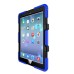 Robot Silicone And Plastic Stand Defender Case With Touch Screen Film for iPad Pro 9.7 inch - Blue