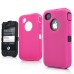 Rugged Hard Plastic Case For iPhone 4S (Magenta)