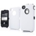 Rugged Hard Plastic Case For iPhone 4S (White)