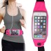 Running Jogging Sports Waterproof Waist Belt Band Bag Case For iPhone 6 / 6s Plus Samsung Galaxy S6 Edge Plus / Note 5 / 3 / 4 - Pink