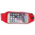 Running Jogging Sports Waterproof Waist Belt Band Bag Case For iPhone 6 / 6s Plus Samsung Galaxy S6 Edge Plus / Note 5 / 3 / 4 - Red