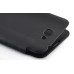 Samsung Galaxy Note 2 Book Style Litchi Flip PU Leather Cover ( Front & Back ) - Black