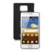 Samsung Galaxy S2 i9100 Brush Aluminum Metal Battery Back Cover - Black
