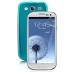Samsung Galaxy S3 i9300 Brush Aluminum Metal Battery Back Cover - Blue