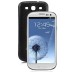 Samsung Galaxy S3 i9300 Carbon Fiber Plastic Back Cover - Black