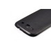 Samsung Galaxy S3 i9300 Leather Coated Back Cover - Black