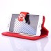 Sheepskin Camellia Rhinestone Pendant Magnetic Snap PU Leather Case With Card Slots for Samsung Galaxy Note 7 - Red