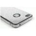 Shining Powder Luxury Screen Protector And Edge Sticker Skin Cover For iPhone 4 / 4S - Silver