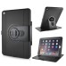 Shockproof 360 Degree Rotation Stand PC Case with Touch Through Screen Protector for iPad Air 2 (iPad 6) - Black