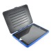 Shockproof 360 Degree Rotation Stand PC Case with Touch Through Screen Protector for iPad Air 2 (iPad 6) - Dark Blue