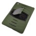 Shockproof Hybrid Silicone and Plastic Stand Protective Case with Touch Screen Film for iPad Air 2 ( iPad 6 ) - Army Green