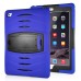 Shockproof Hybrid Silicone and Plastic Stand Protective Case with Touch Screen Film for iPad Air 2 ( iPad 6 ) - Dark Blue