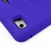 Shockproof Hybrid Silicone and Plastic Stand Protective Case with Touch Screen Film for iPad Air 2 ( iPad 6 ) - Dark Blue