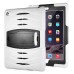 Shockproof Hybrid Silicone and Plastic Stand Protective Case with Touch Screen Film for iPad Air 2 ( iPad 6 ) - White