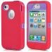 Shockproof Rugged Plastic And Rubber Gel Hard Hybrid Case Cover For iPhone 4 4S