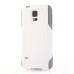 Shockproof TPU and PC 2 in 1 Hybrid Case for Samsung Galaxy S5 G900 - Gray/White