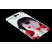 Shy Girl In Red Pattern Back Cover For Samsung Galaxy Note 2 N7100