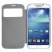 Sleek Glam S View Wake Sleep Flip Case For Samsung Galaxy S4 i9500 - Blue