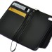 Sleek Leather Magnetic Wallet Flip Case With Card Slots And String For iPhone 4 / 4S - Purple