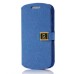 Sleek Magnet Metal Clasp PU Leather Wallet Flip Stand Case Cover With Card Slot Holder For Samsung Galaxy S3 Mini I8190 I8195