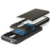 Slim Armor TPU and PC Case with Card Slot for Samsung Galaxy S5 G900 - Coffee