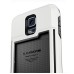 Slim Armor TPU and PC Case with Card Slot for Samsung Galaxy S5 G900 - White