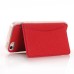 Slim PU Leather TPU Case Stand Cover with Card Slot for iPhone 6 / 6s Plus - Red