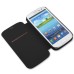 Slim Stitching PU Leather with Stand Flip Case for Samsung Galaxy S3 - Black
