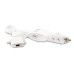 Smart Car Charger For iPhone iPod iPad Samsung BlackBerry - White