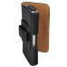 Smooth Skin Wallet Style Magnetic Leather Flip Case For iPhone 4 / 4S - Black