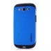 Smooth Slim Armor Pattern TPU Back Case Cover for Samsung Galaxy S3 - Blue