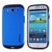 Smooth Slim Armor Pattern TPU Back Case Cover for Samsung Galaxy S3 - Blue