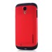 Smooth Slim Armor Pattern TPU Back Case Cover for Samsung Galaxy S4 - Red
