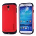 Smooth Slim Armor Pattern TPU Back Case Cover for Samsung Galaxy S4 - Red