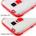 Soft Transparent Clear TPU LED Flash Incoming Call Blink Back Case Cover For Samsung Galaxy S5 G900 - Red