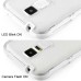 Soft Transparent Clear TPU LED Flash Incoming Call Blink Back Case Cover For Samsung Galaxy S5 G900 - White